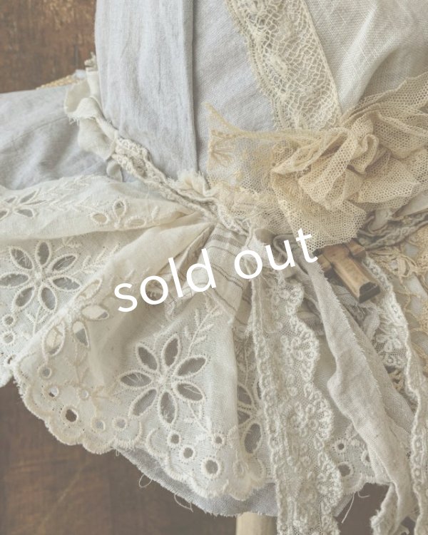 画像5: pollenbienco／アンティークレースのキャノチェ・フリル (5)