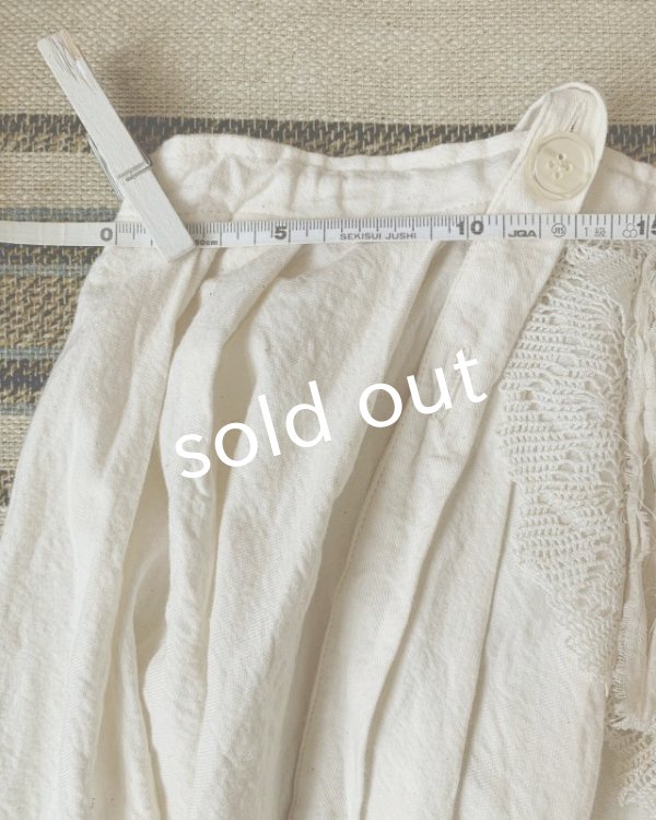 画像11: pollenbienco/アンティークレースの吊りスカート (11)