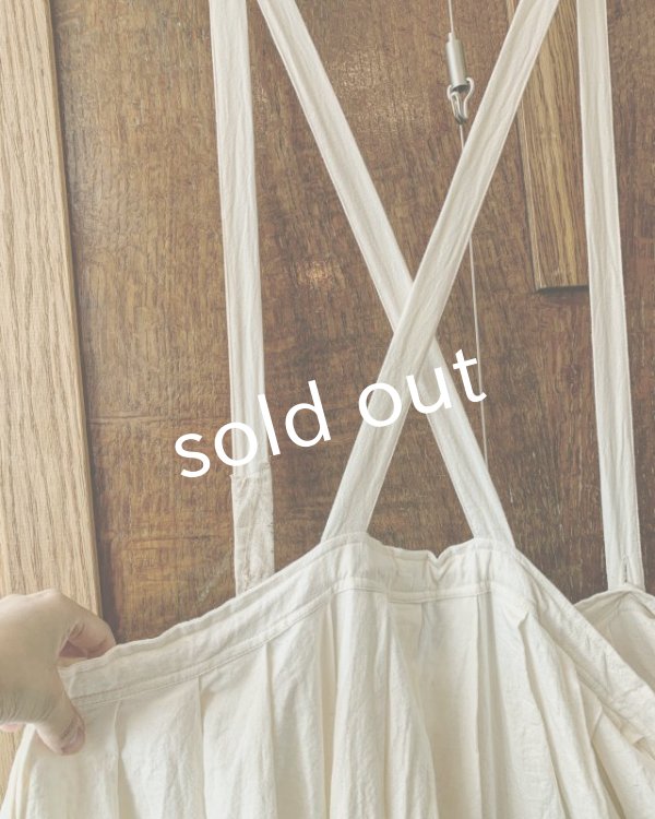 画像8: pollenbienco/アンティークレースの吊りスカート (8)