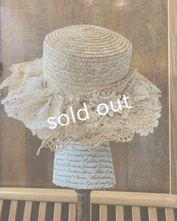 画像2: pollenbienco／アンティークレースのキャノチェ (2)