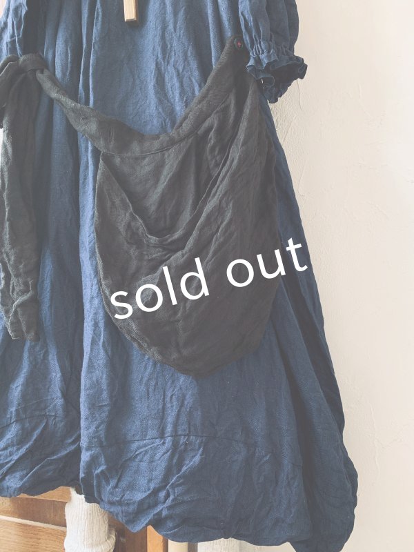 画像3: 再入荷MARCHE' DE SOEUR／種蒔きBag付きワンピース ・インディゴ (3)