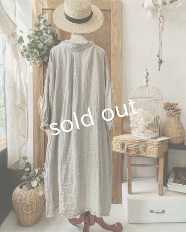 画像6: MARCHE' DE SOEUR／種蒔きBag付きワンピース ・生成り (6)