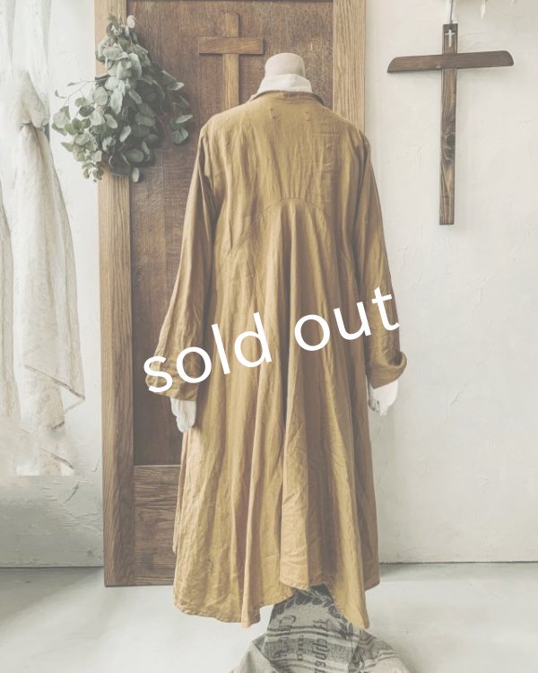画像9: HALLELUJAH／Robe de femme de chambre 小間使いローブ（衿付）・mimosa (9)
