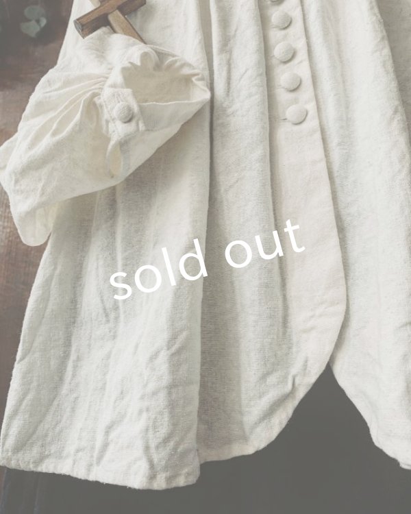 画像13: HALLELUJAH／Chemisier à plis d'époque プリーツシャツ・navy (13)