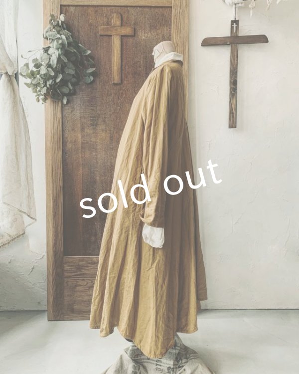 画像8: HALLELUJAH／Robe de femme de chambre 小間使いローブ（衿付）・mimosa (8)