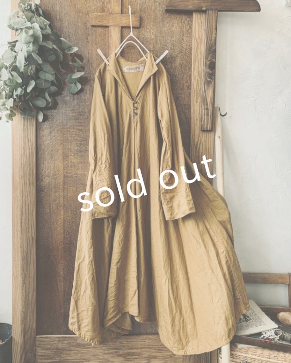 画像13: HALLELUJAH／Robe de femme de chambre 小間使いローブ（衿付）・mimosa (13)
