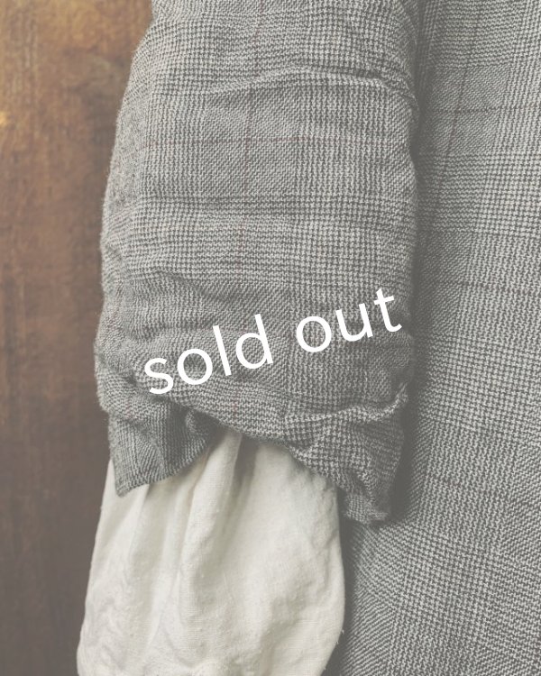 画像6: HALLELUJAH／Robe de femme de chambre 小間使いのローブ・グレンチェック (6)