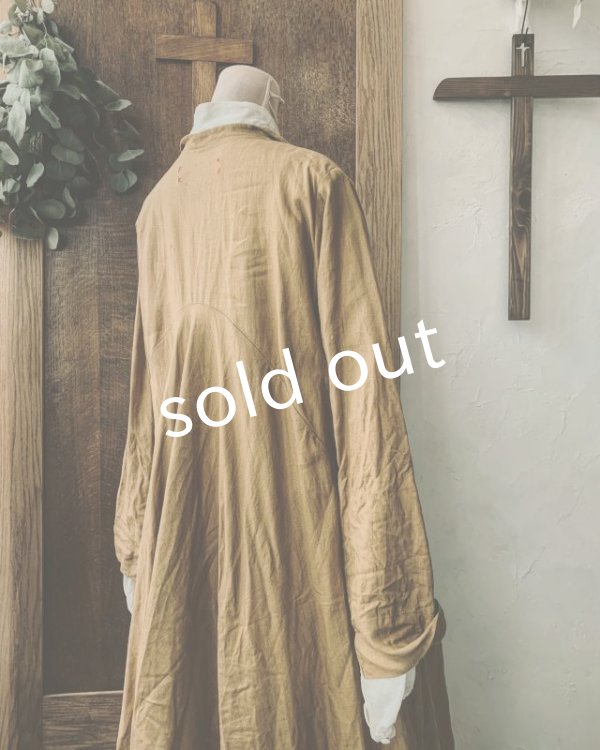 画像11: HALLELUJAH／Robe de femme de chambre 小間使いローブ（衿付）・mimosa (11)
