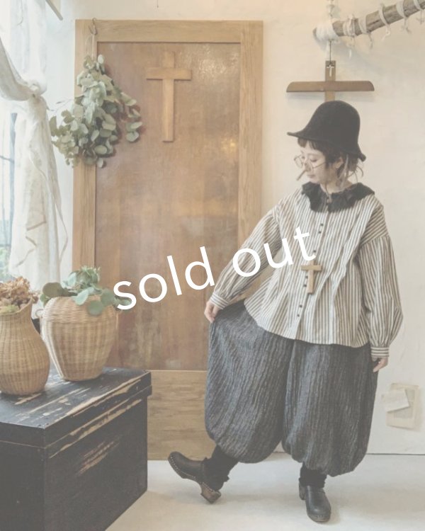 画像8: MARCHE' DE SOEUR/ウールピエロパンツ・黒 (8)