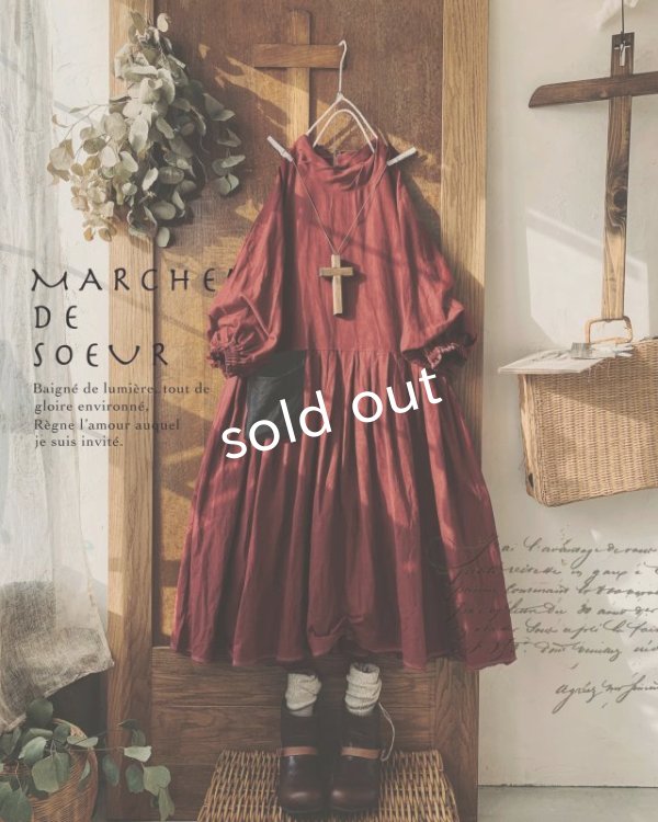 画像1: MARCHE' DE SOEUR/パフィースリーブワンピース・ジャムベリー (1)