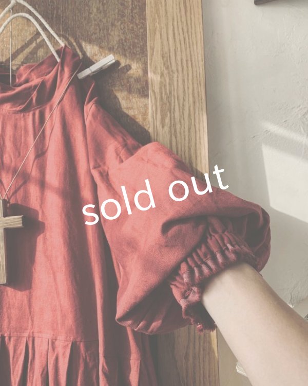 画像11: MARCHE' DE SOEUR/パフィースリーブワンピース・ジャムベリー (11)