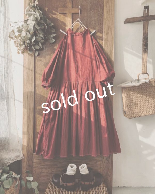 画像13: MARCHE' DE SOEUR/パフィースリーブワンピース・ジャムベリー (13)