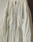 画像7: HALLELUJAH／1890's Bourgeron　1890年代　羊飼いシャツワンピース・off-white (7)