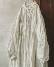 画像2: HALLELUJAH／1890's Bourgeron　1890年代　羊飼いシャツワンピース・off-white (2)