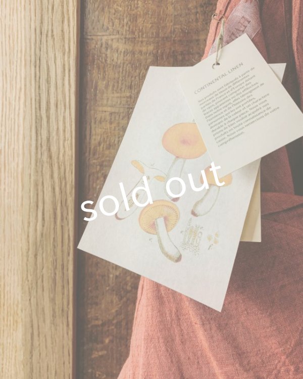 画像7: HALLELUJAH／Robe de femme de chambre 小間使いローブ衿付・madder-red (7)