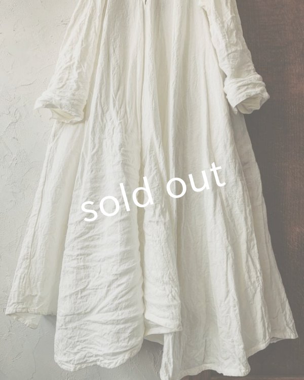 画像7: HALLELUJAH／Robe de femme de chambre 小間使いローブ衿付・black (7)