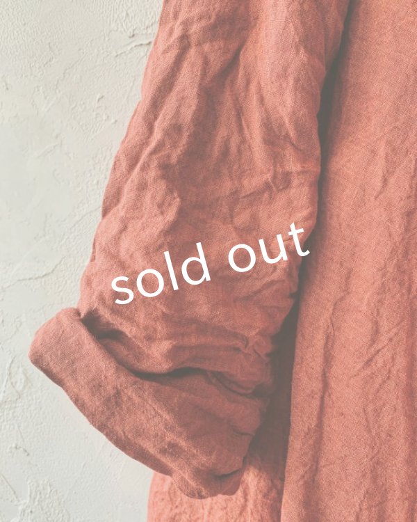 画像5: HALLELUJAH／Robe de femme de chambre 小間使いローブ衿付・madder-red (5)