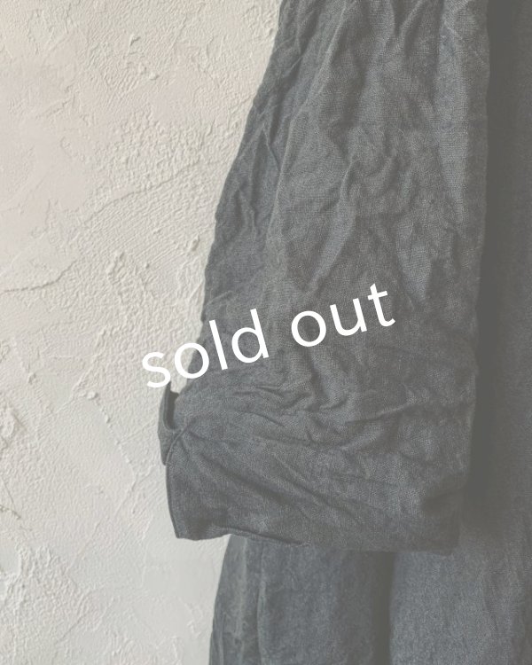 画像4: HALLELUJAH／Robe de femme de chambre 小間使いローブ衿付・black (4)