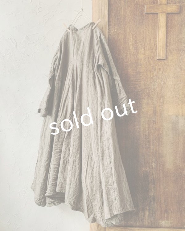 画像4: HALLELUJAH／Robe de femme de chambre 小間使いローブ衿付・[新色]brown (4)