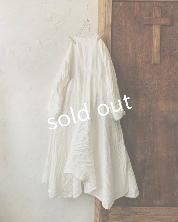 画像12: HALLELUJAH／Robe de femme de chambre 小間使いローブ衿付・black (12)