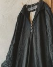 画像2: HALLELUJAH／Robe de femme de chambre 小間使いローブ衿付・black (2)