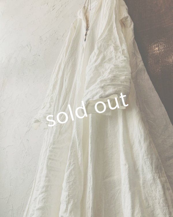 画像9: HALLELUJAH／Robe de femme de chambre 小間使いローブ衿付・black (9)