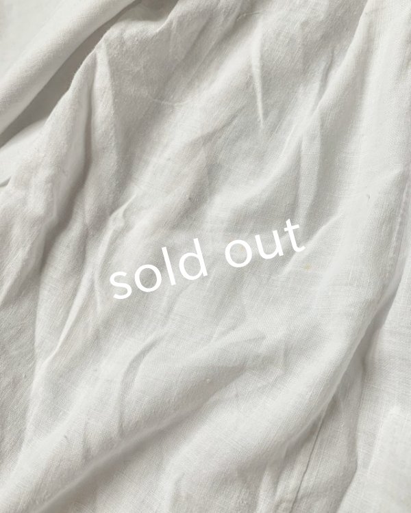 画像10: 1900'アンティークコットンレースブラウス・リボン (10)