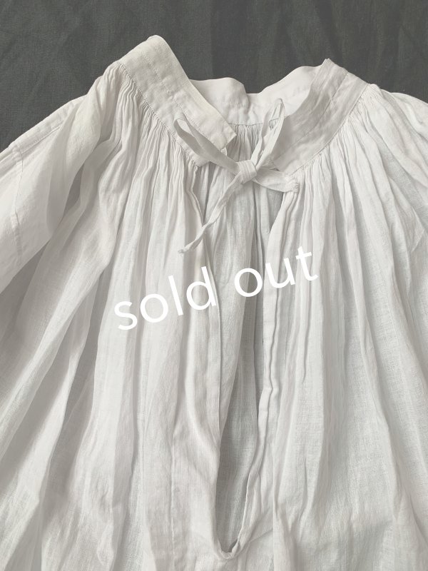 画像3: 1900'アンティーク教会用ブラウス・裾レース (3)