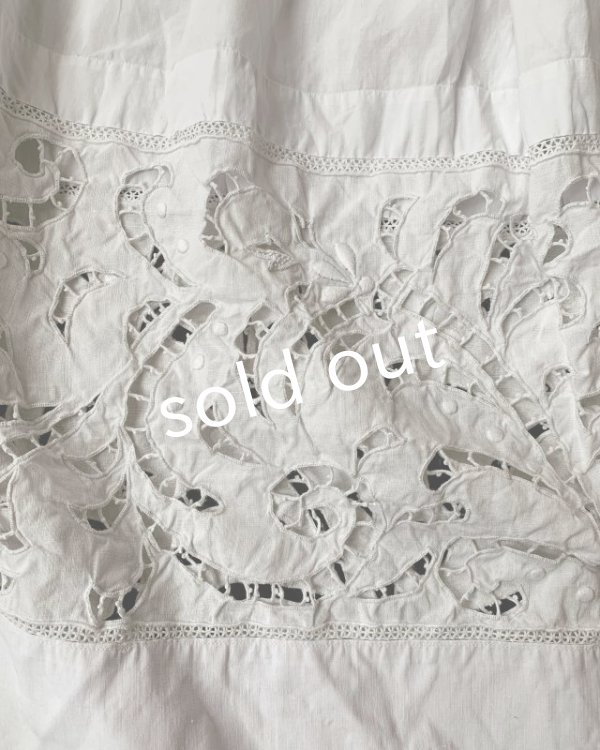 画像8: 1900'アンティーク司祭服・十字架ステッチ刺繍 (8)