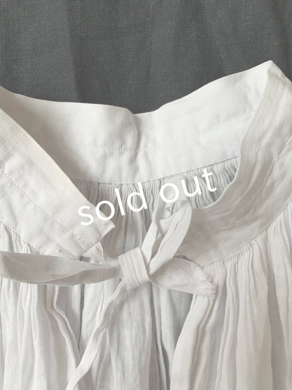 画像4: 1900'アンティーク教会用ブラウス・裾レース (4)