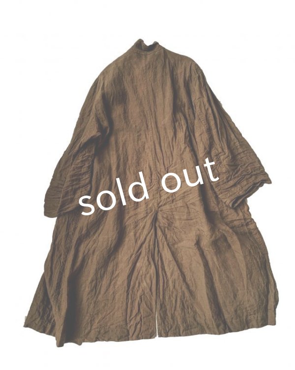 画像9: HALLELUJAH／Manteau1910[1910年代コート]・柿渋染めbrown (9)