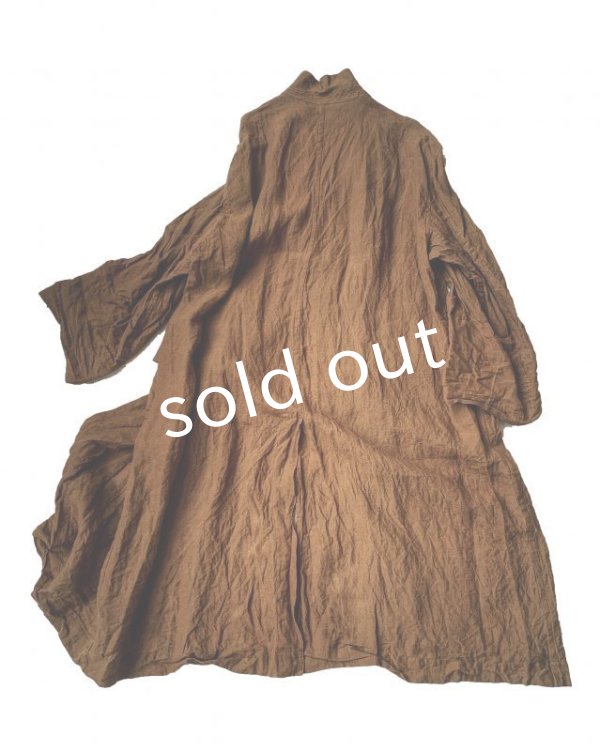 画像9: HALLELUJAH／Manteau1910[1910年代コート]・柿渋染めlight brown (9)