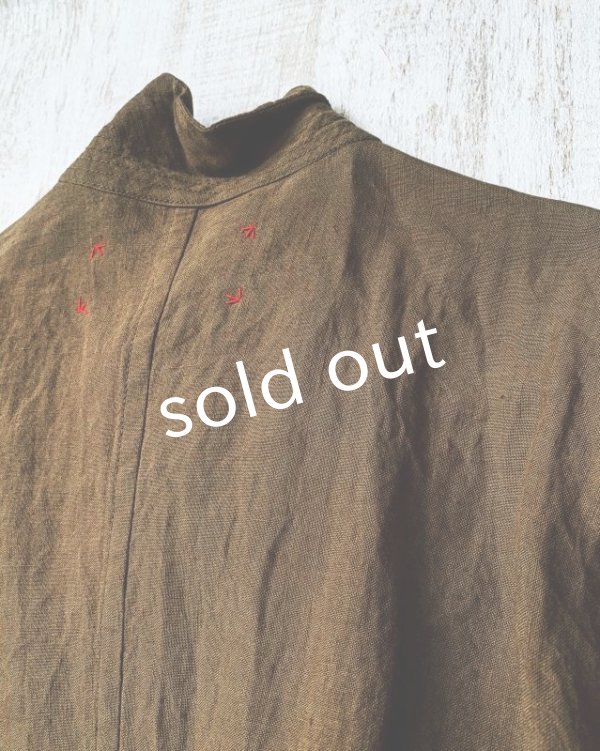 画像11: HALLELUJAH／Manteau1910[1910年代コート]・柿渋染めbrown (11)