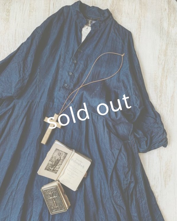 画像3: HALLELUJAH／Acolyte Robe[侍者のローブ]・indigo (3)