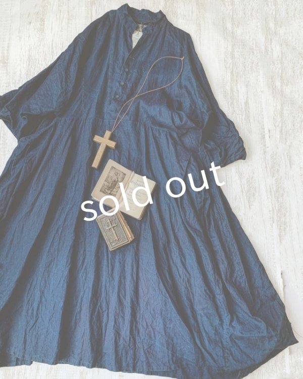 画像2: HALLELUJAH／Acolyte Robe[侍者のローブ]・indigo (2)