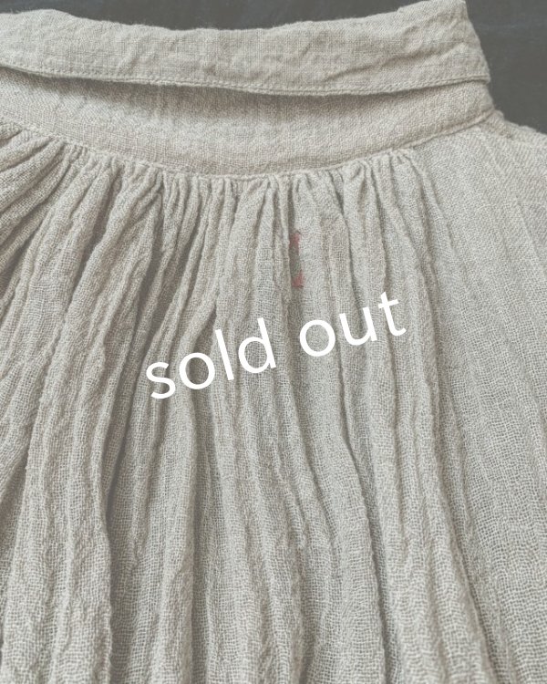 画像9: HALLELUJAH／【限定販売】1890's Bourgeron 1890年代羊飼いシャツワンピース・gauze flax (9)