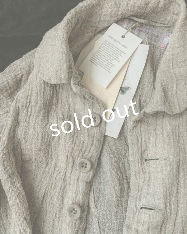 画像4: HALLELUJAH／Vaste de Berger 1890[1890年代 羊飼いのジャケット]・flax gauze (4)