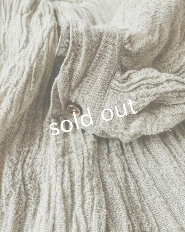 画像7: HALLELUJAH／【限定販売】1890's Bourgeron 1890年代羊飼いシャツワンピース・gauze flax (7)