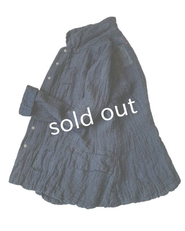 画像2: HALLELUJAH／Vaste de Berger 1890[1890年代 羊飼いのジャケット]・indigo gauze (2)