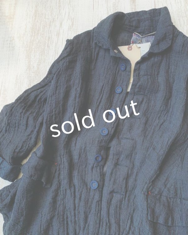 画像3: HALLELUJAH／Vaste de Berger 1890[1890年代 羊飼いのジャケット]・indigo gauze (3)