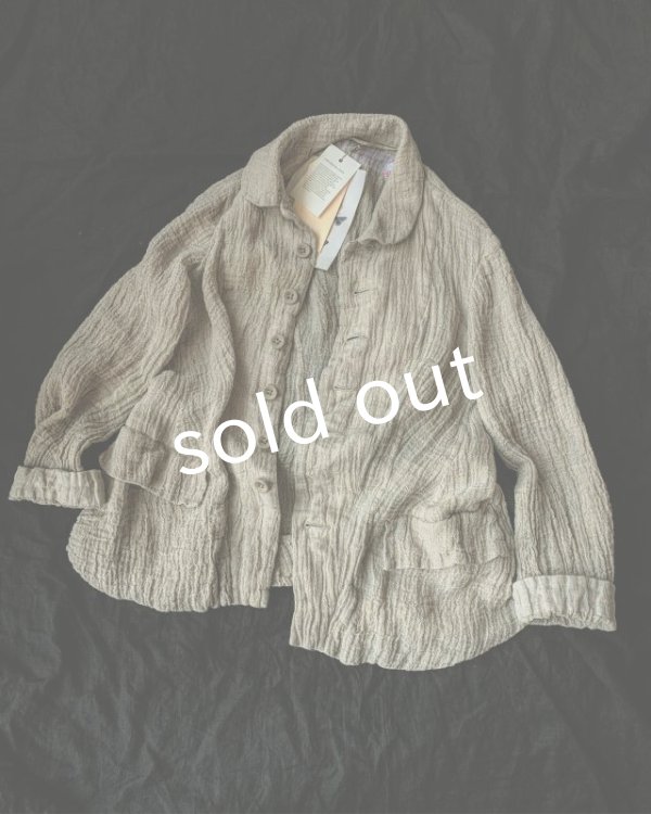 画像2: HALLELUJAH／Vaste de Berger 1890[1890年代 羊飼いのジャケット]・flax gauze (2)