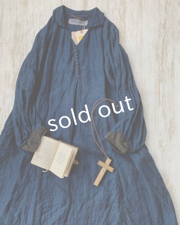 画像3: HALLELUJAH／【限定販売】1920s Nomad Dress No.2[ノマドドレス]・indigo (3)