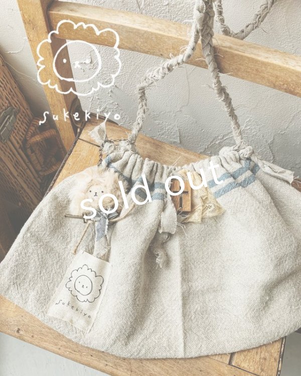 画像2: sukekiyo/スケキヨのリネンきんちゃく (2)