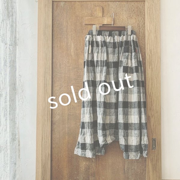 画像7: MARCHE' DE SOEUR／バギーパンツ・ブロックチェック (7)