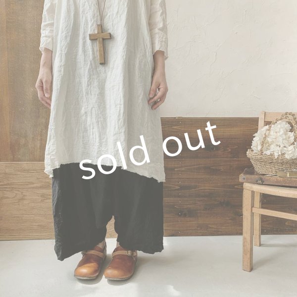 画像10: MARCHE' DE SOEUR／革ブレスチュニック・生成り (10)