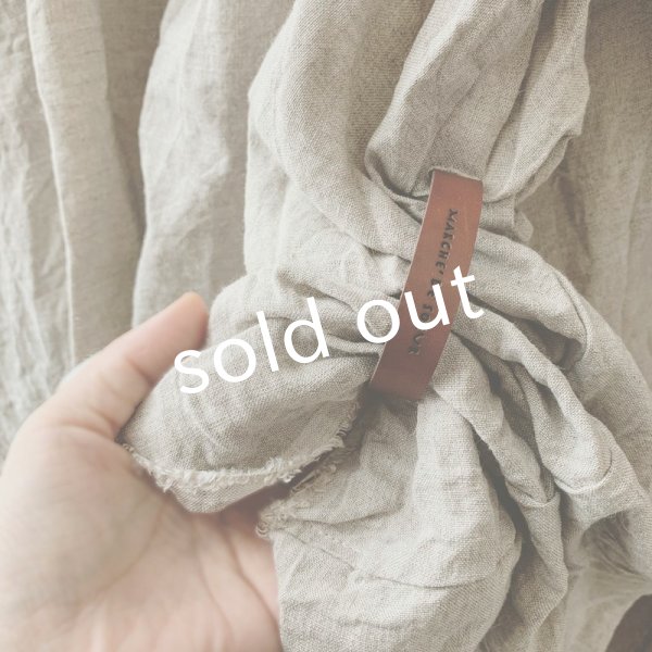 画像3: MARCHE' DE SOEUR／革ブレスチュニック・生成り (3)