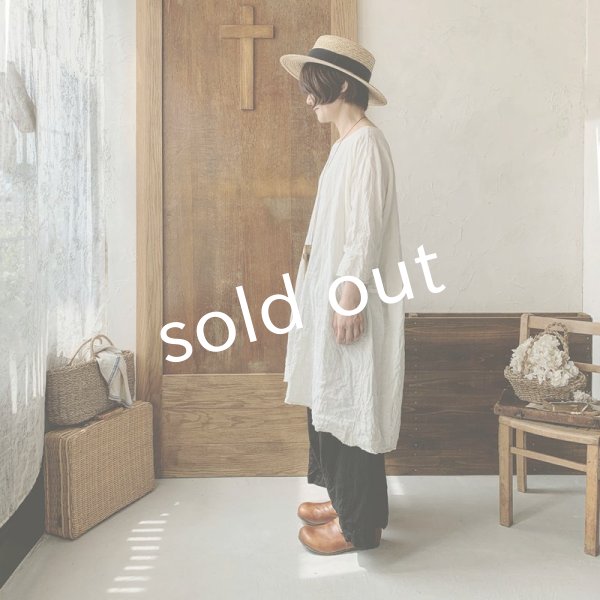 画像9: MARCHE' DE SOEUR／革ブレスチュニック・生成り (9)