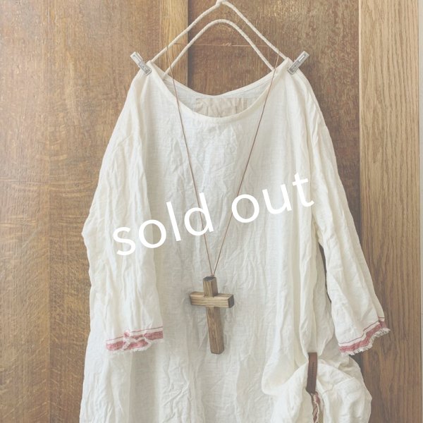 画像2: MARCHE' DE SOEUR／革ブレスチュニック・赤耳オフ (2)