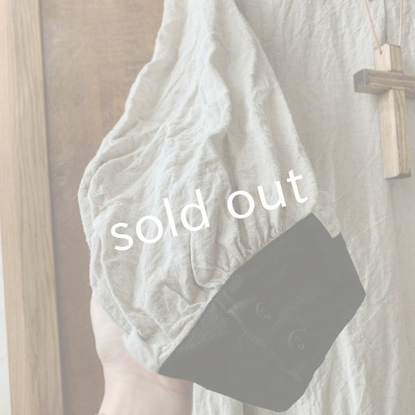 画像6: 【当店限定カラー】HALLELUJAH/Nomad Dress ノマドドレス・flax×black (6)