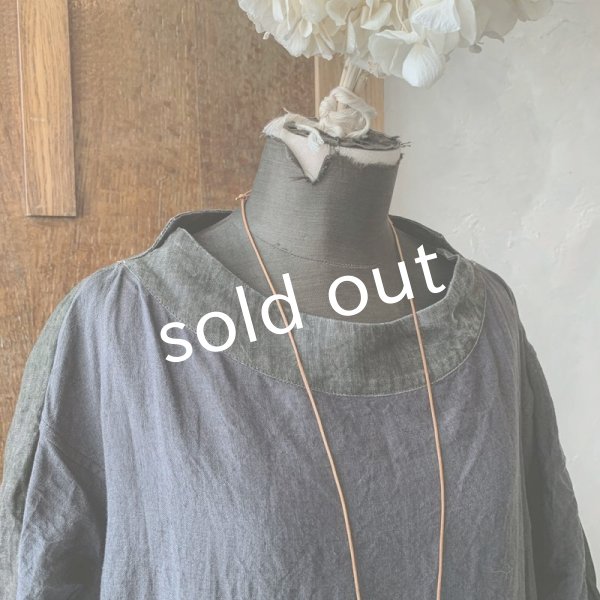 画像2: 【当店限定】HALLELUJAH/1980's Robe de Berger 羊飼いのローブ・ink black×charcoal (2)